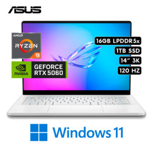 ASUS ROG ZEPHYRUS G14 GA403UM (2025) |  AMD Ryzen 9 270 RAM 16GB 1TB SSD NVIDIA RTX 5060 8GB 14" 3K 120Hz OLED W11