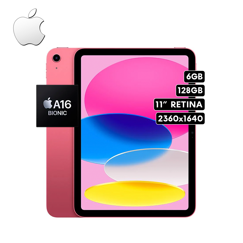 Apple iPad A3354 (11th Generación) 2025 | A16 128GB Wifi 11.0″ Retina Pink
