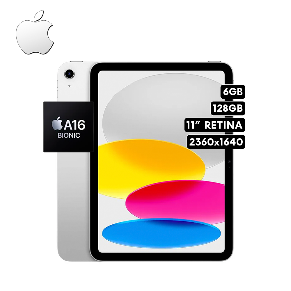 Apple iPad A3354 (11th Generación) 2025 | A16 128GB Wifi 11.0″ Retina Silver