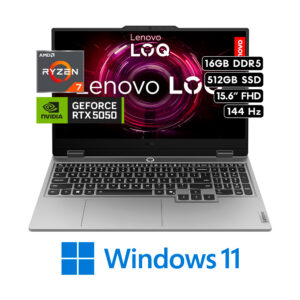 Laptop Lenovo LOQ 15ARP10E | AMD RYZEN 7 250 RAM 16GB 512GB SSD NVIDIA RTX 5050 8GB 15.6″ FHD 144Hz W11
