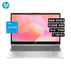 Laptop HP 15-FD0152LA | Intel i5 1334U RAM 8GB Disco 512GB SSD 15.6″ FHD TACTIL FREEDOS