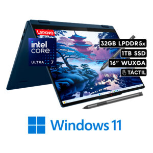 LENOVO IDEAPAD 5 2-EN-1 CORE ULTRA 7 255U RAM 32GB DISCO 1TB SSD 16" WUXGA W11