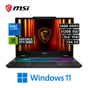 MSI Cyborg 15 B2RWFKG - Intel Core 7 240H 16GB 512GB RTX 5060 8GB 15.6″ 144HZ FHD W11