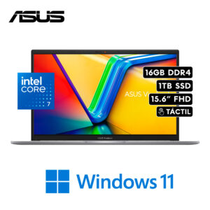 ASUS VIVOBOOK 15  | INTEL CORE 7 150U RAM 16GB 1TB SSD 15.6” TACTIL FHD W11