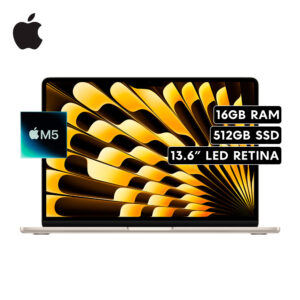 MacBook Air 2026 | Chip M5 RAM 16GB 512GB SSD 13.6″ RETINA STARLIGHT