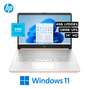 HP 14-DQ6105DX | INTEL CELERON N150 RAM 4GB 128GB UFS 14″ FHD W11 ROSE GOLD
