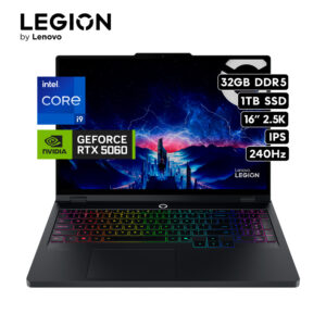 LENOVO LEGION PRO 5 16IRX10 | Intel Core i9 14900HX RAM 32GB 1TB SSD NVIDIA RTX 5060 8GB 16″ WQXGA 240Hz FREEDOS