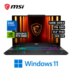MSI CYBORG 17 B2RWFKG | Intel CORE 9 270H RAM 16GB Disco 1TB SSD RTX 5060 8GB 17.3″ FHD 144HZ W11