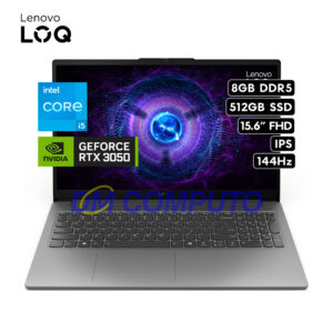 LENOVO LOQ 15IAX9E | INTEL CORE I5 12450HX RAM 8GB 512GB SSD NVIDIA RTX 3050 6GB 15.6″ FHD 144HZ FREEDOS