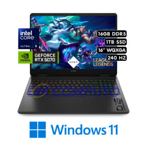 LAPTOP HP OMEN HP GAMER OMEN 16 SLIM ULTRA 9 285H 16GB RAM 1TB SSD RTX 5070 8GB 16” WIN11